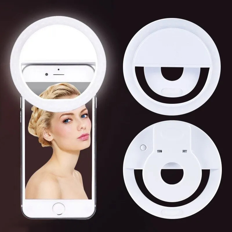 Photography Lighting Description - Anillo de luz LED recargable por