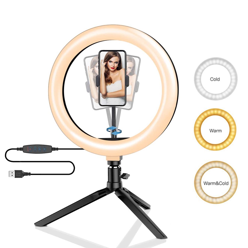 Photography Lighting Description - Anillo Led de 26cm y 10