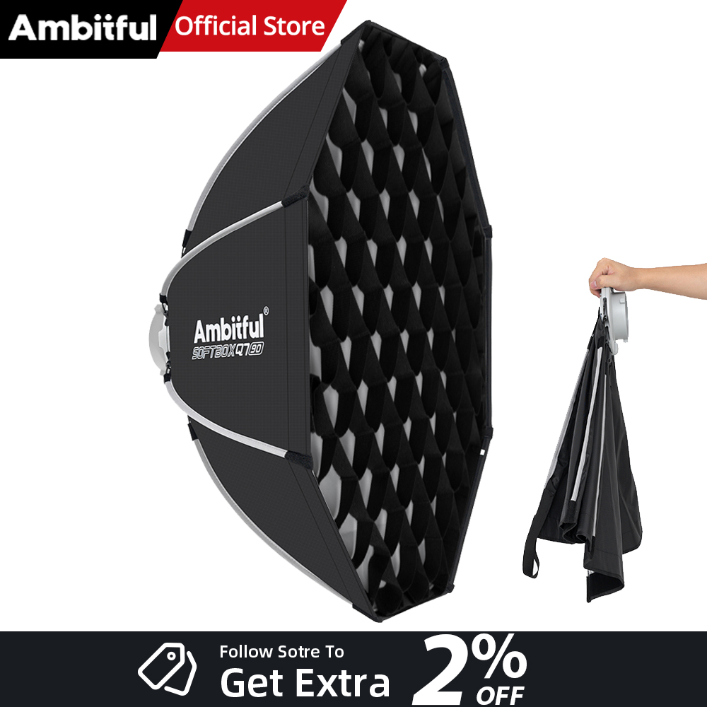 Photography Lighting Grid - AMBITFUL Q7II 55/65/90cm Softbox Octagonal con