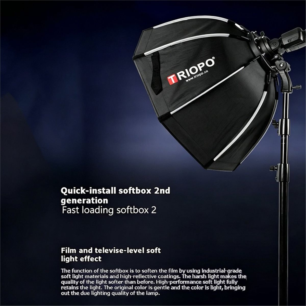 Photography Lighting Grid - Difusor de Fotografía Plegable Octagonal L70A