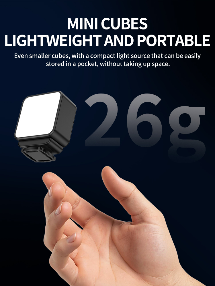 Mini Luz LED Magnética para Vi - Photography Lighting Description reseña y precio
