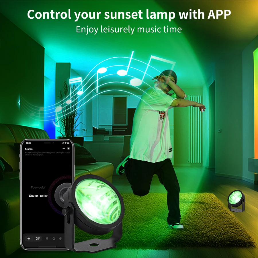 Lámpara de proyector de puesta - Photography Lighting Mood reseña y precio