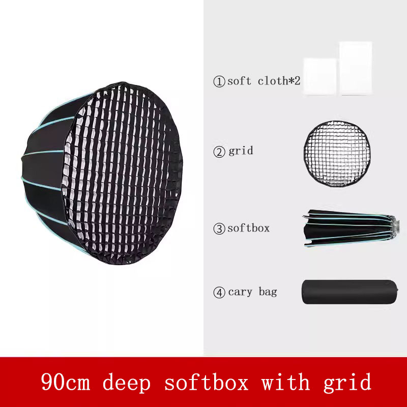 Softbox de 90 cm con Rejilla,  - Photography Lighting Grid reseña y precio