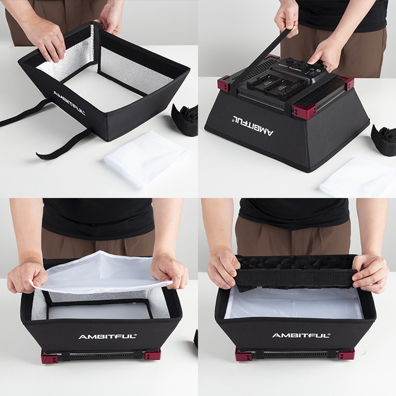 AMBITFUL LEDP60C Caja blanda d - Photography Lighting Grid reseña y precio
