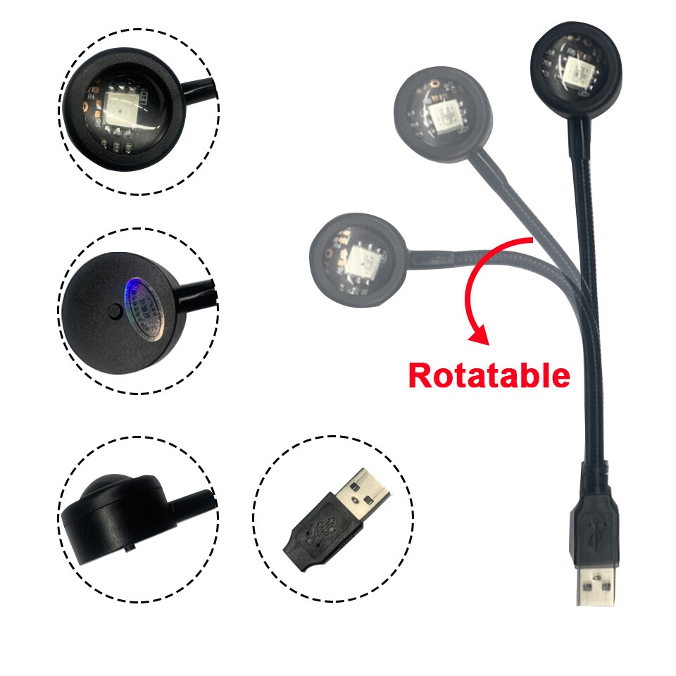 Proyector de lámpara LED USB p - Photography Lighting Mood reseña y precio
