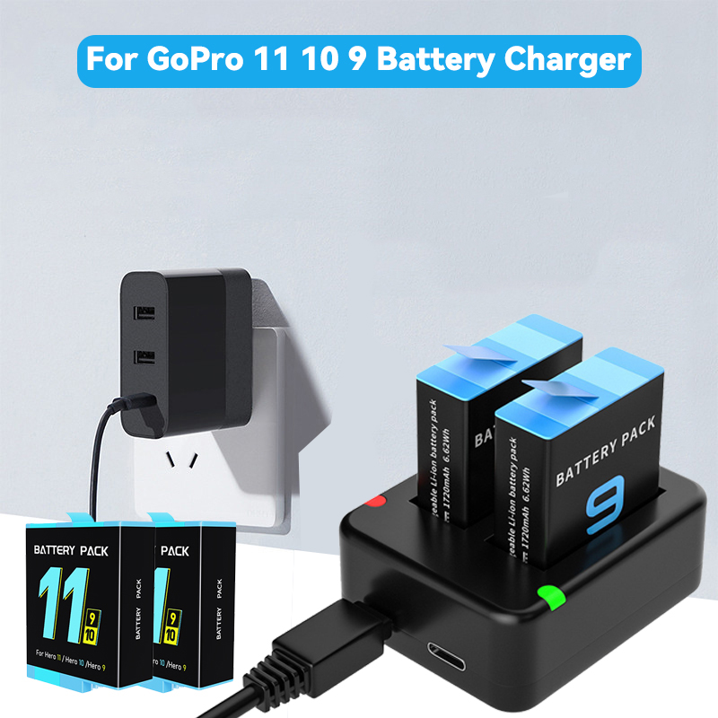 Cargador de batería doble con  - Gopro Action Camera Hero 11 Black reseña y precio