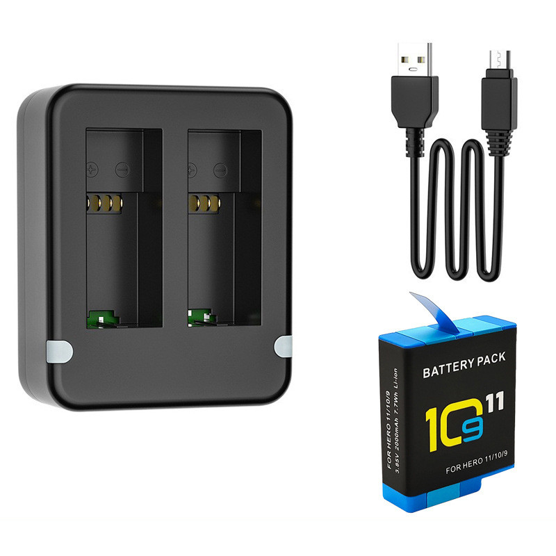 Cargador de batería doble con  - Gopro Action Camera Hero 11 Black reseña y precio