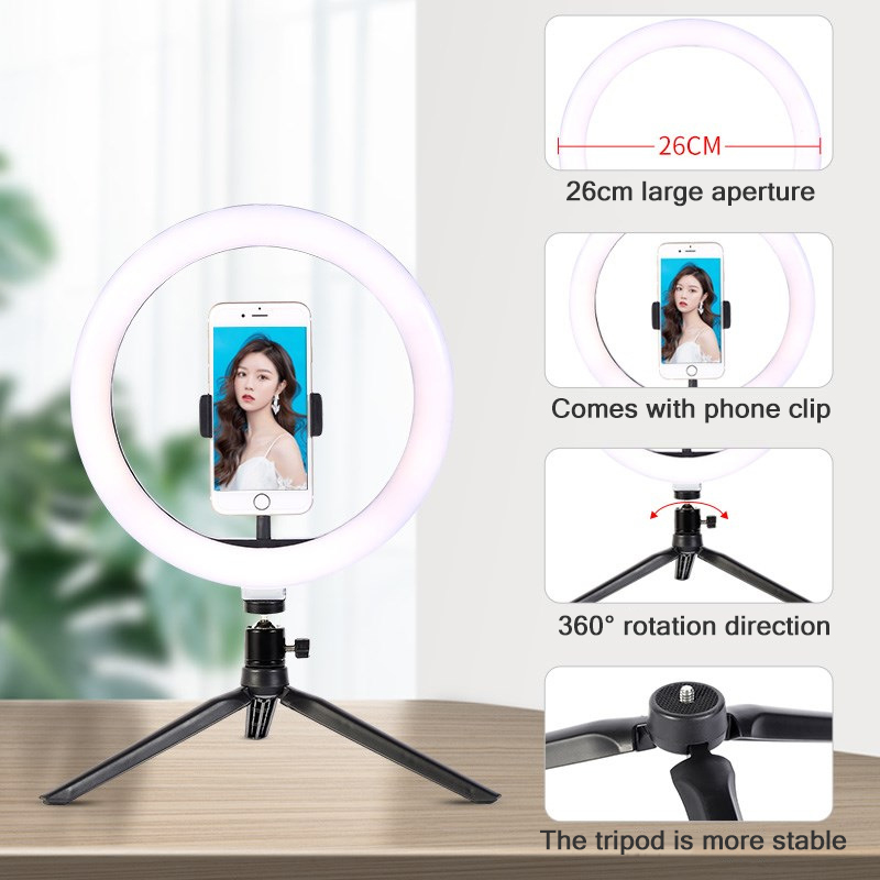 Anillo Led de 26cm y 10 pulgad - Photography Lighting Description reseña y precio