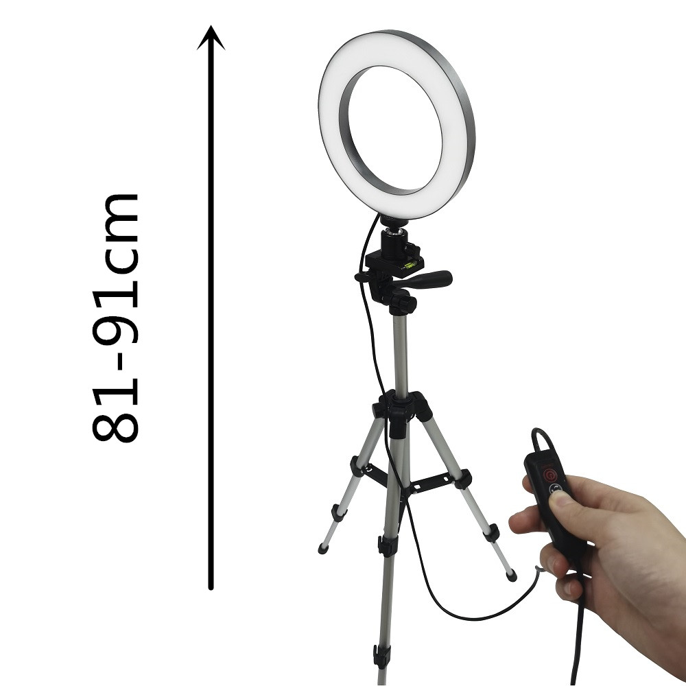 Anillo de luz LED para selfies - Photography Lighting Description reseña y precio