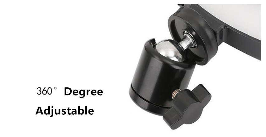 Anillo de luz LED para selfies - Photography Lighting Description reseña y precio