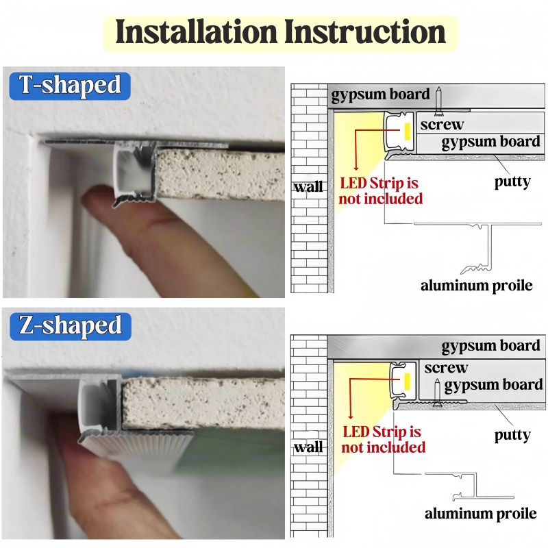 Perfil de aluminio LED en form - Diffusion Material Roll reseña y precio