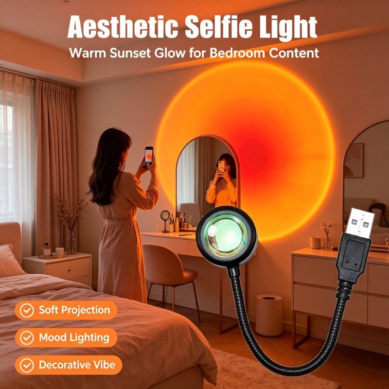 Lámpara USB con Proyección de  - Photography Lighting Mood reseña y precio