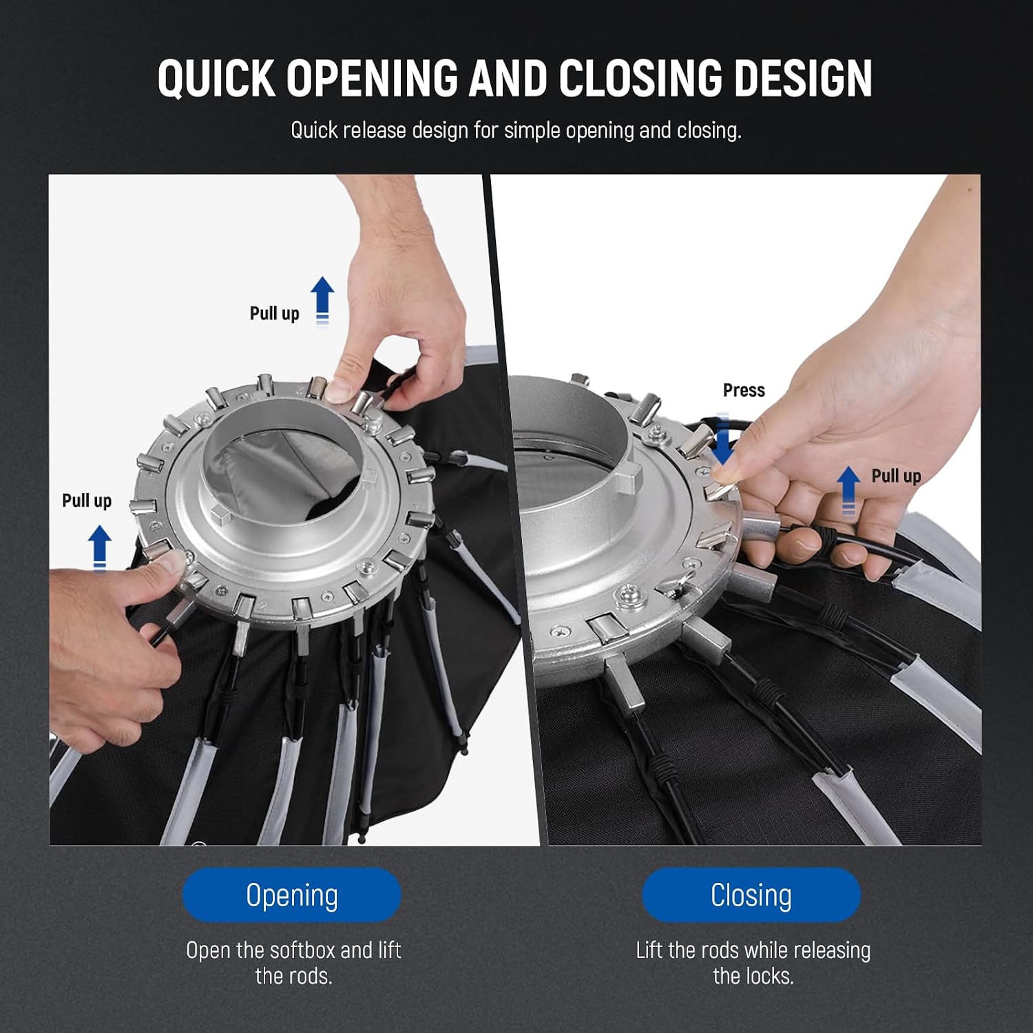 Softbox Parabólico con Montura - Photography Lighting Grid reseña y precio