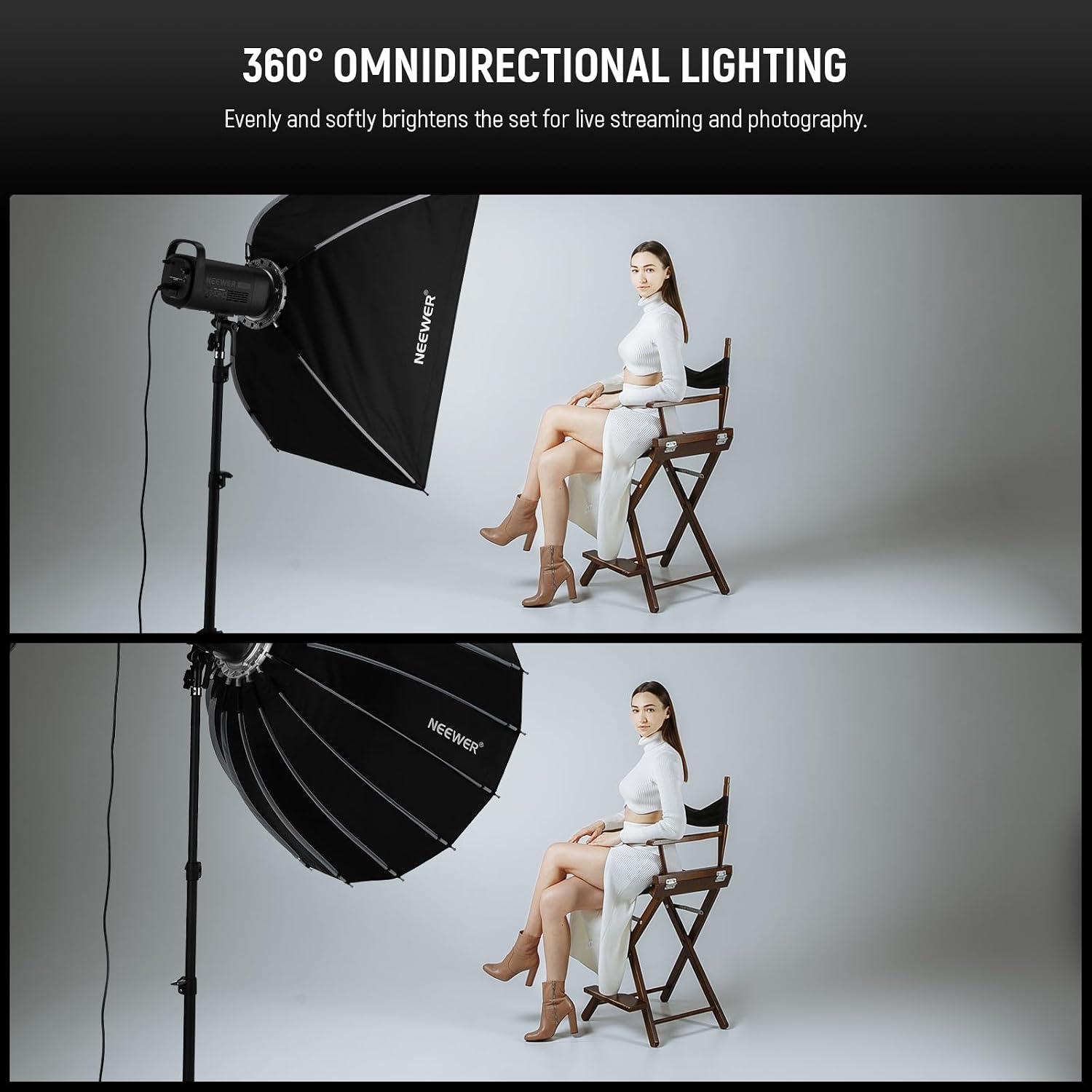 Softbox Parabólico con Montura - Photography Lighting Grid reseña y precio