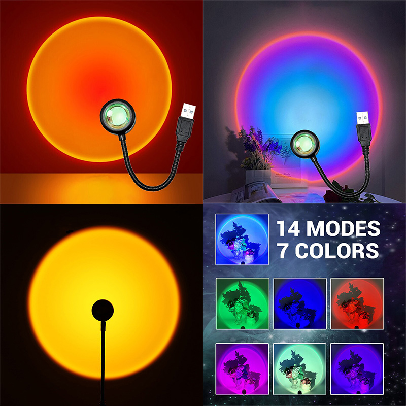 Lámpara LED de puesta de sol Z - Photography Lighting Mood reseña y precio