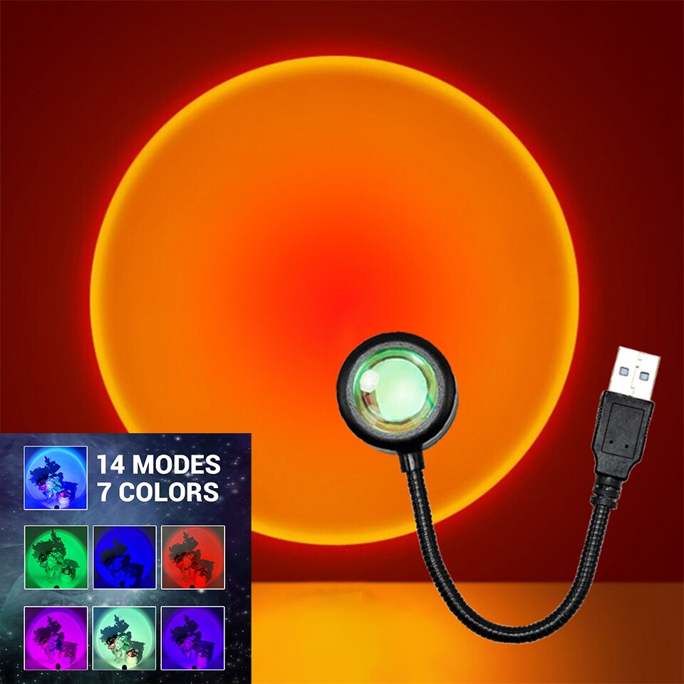 Lámpara LED de puesta de sol Z - Photography Lighting Mood reseña y precio