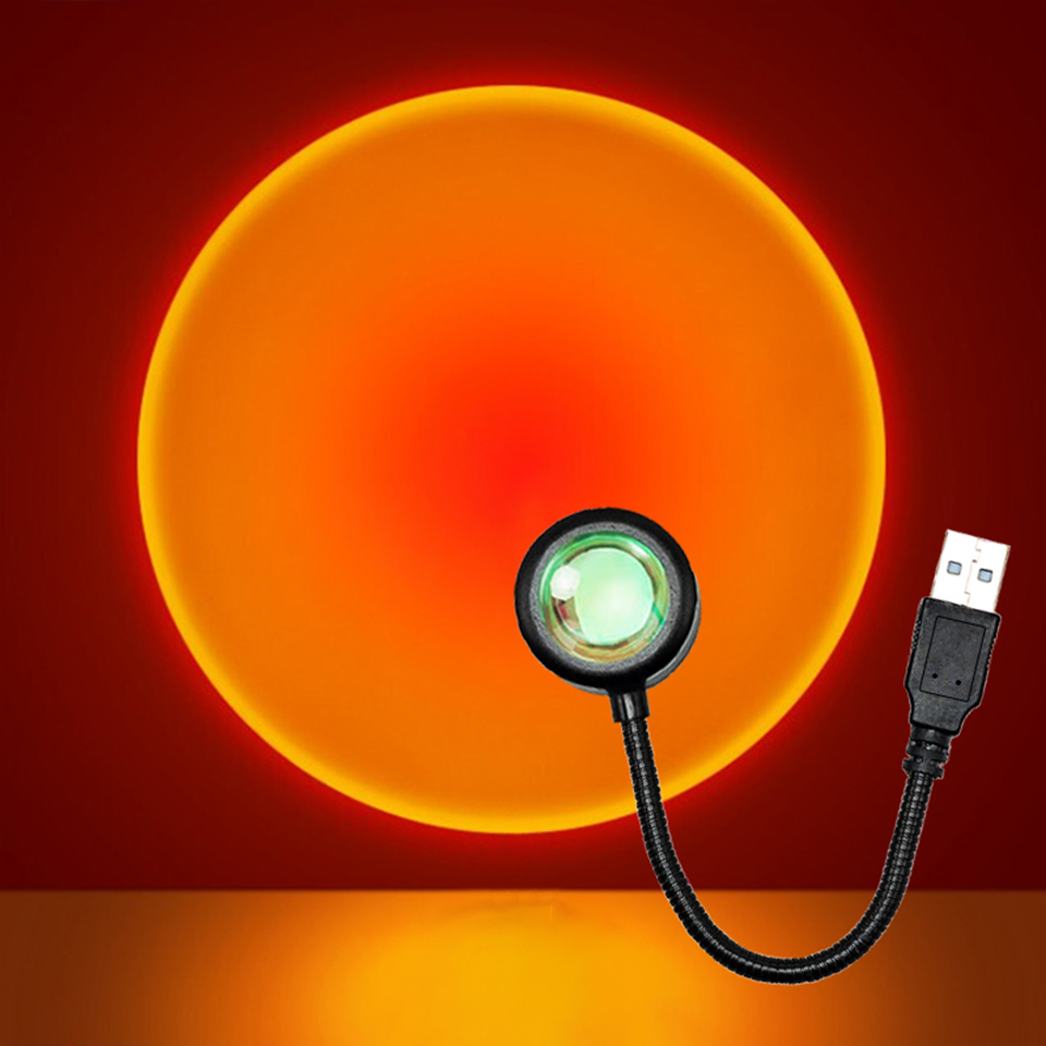 Lámpara LED de puesta de sol,  - Photography Lighting Mood reseña y precio